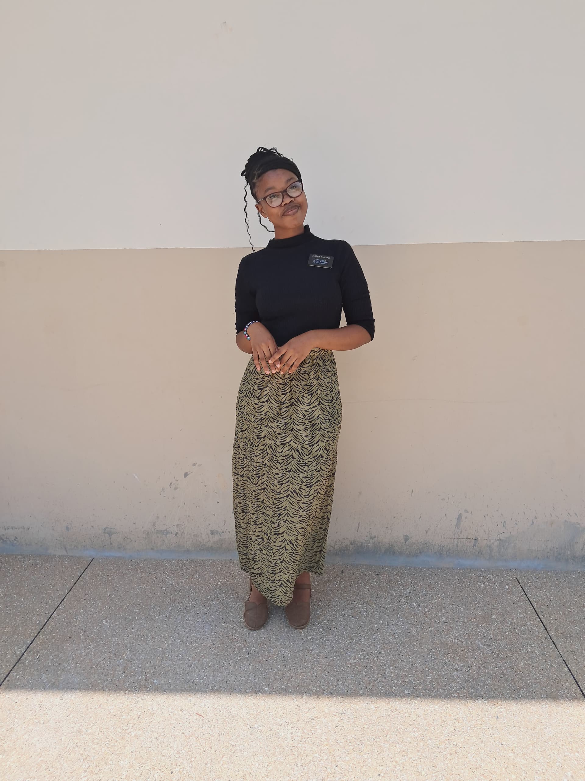 A picture of Kekeletso on her mission.